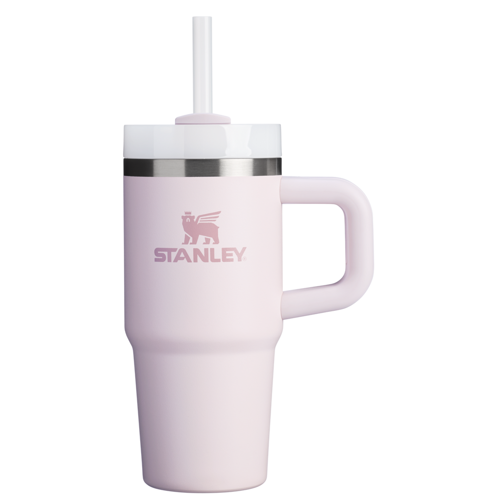 Car-Cup Friendly The Quencher H2.O Flowstate Tumbler | Stanley Create D291F - Premium Stainless Steel Straw Cup for All-Day Hydration - Rose Quartz 2.0