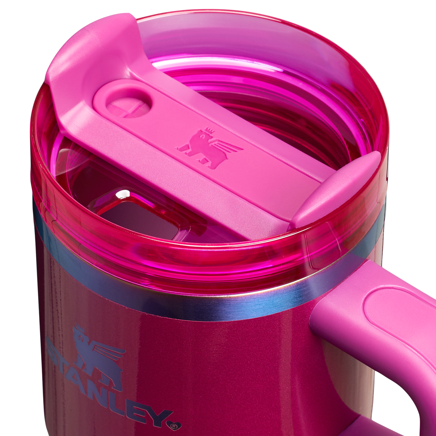 Car-Cup Friendly The Quencher H2.O Flowstate Tumbler with Handle | Stanley Create D309N - 40oz Large Capacity Car-Cup Friendly Quencher Detail
