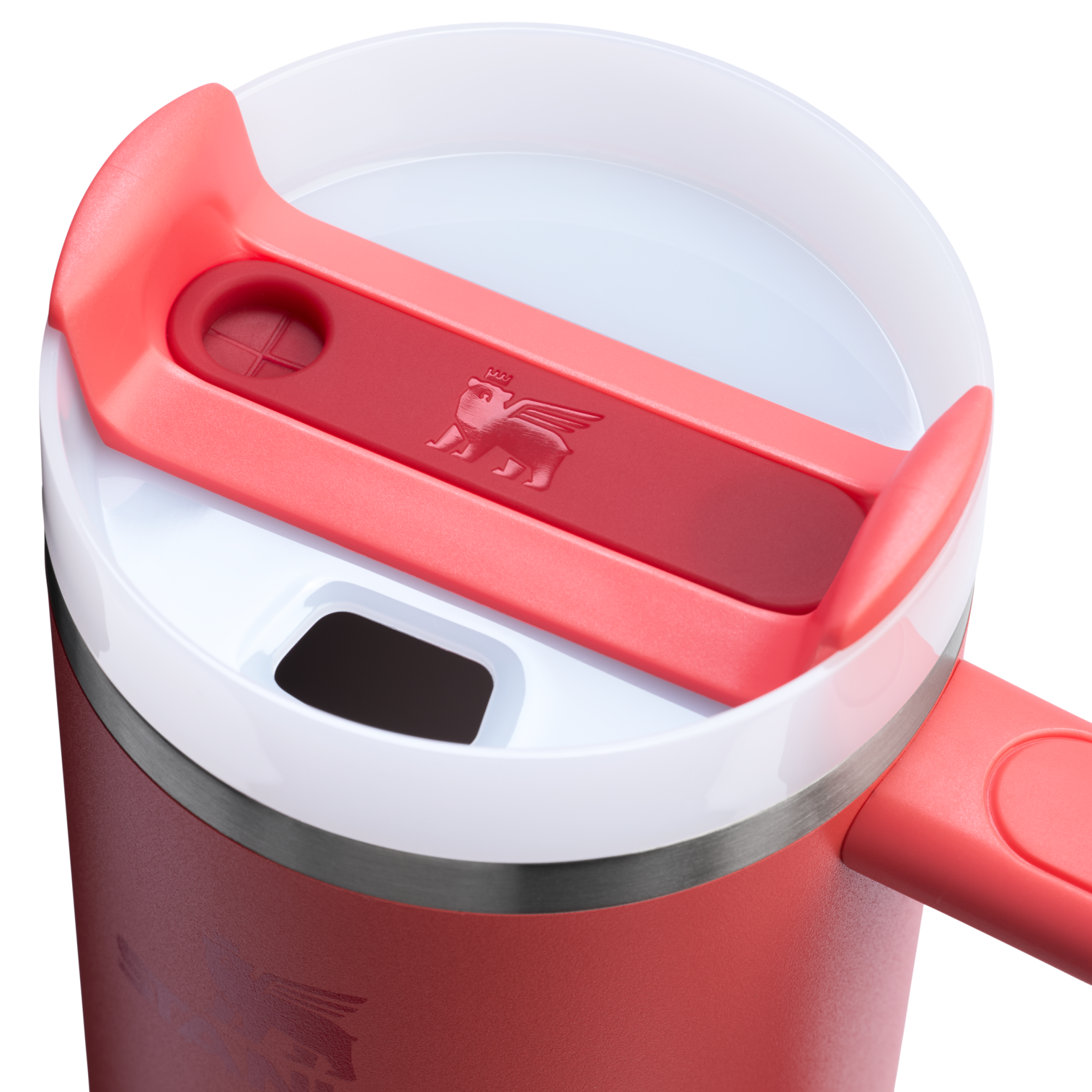 Large Capacity The Quencher H2.0 Flowstate Tumbler | Stanley Create D331C - FlowState 3-Position Lid Insulated Travel Mug Detail