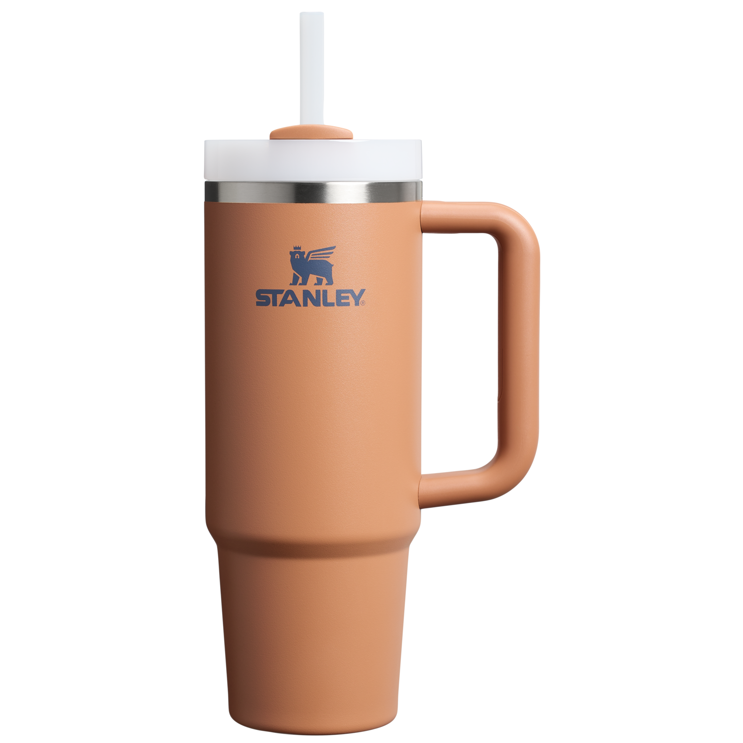 Car-Cup Friendly The Quencher H2.0 Flowstate Tumbler D051L - Double-Wall Vacuum Insulated Travel Tumbler with Straw - Toast