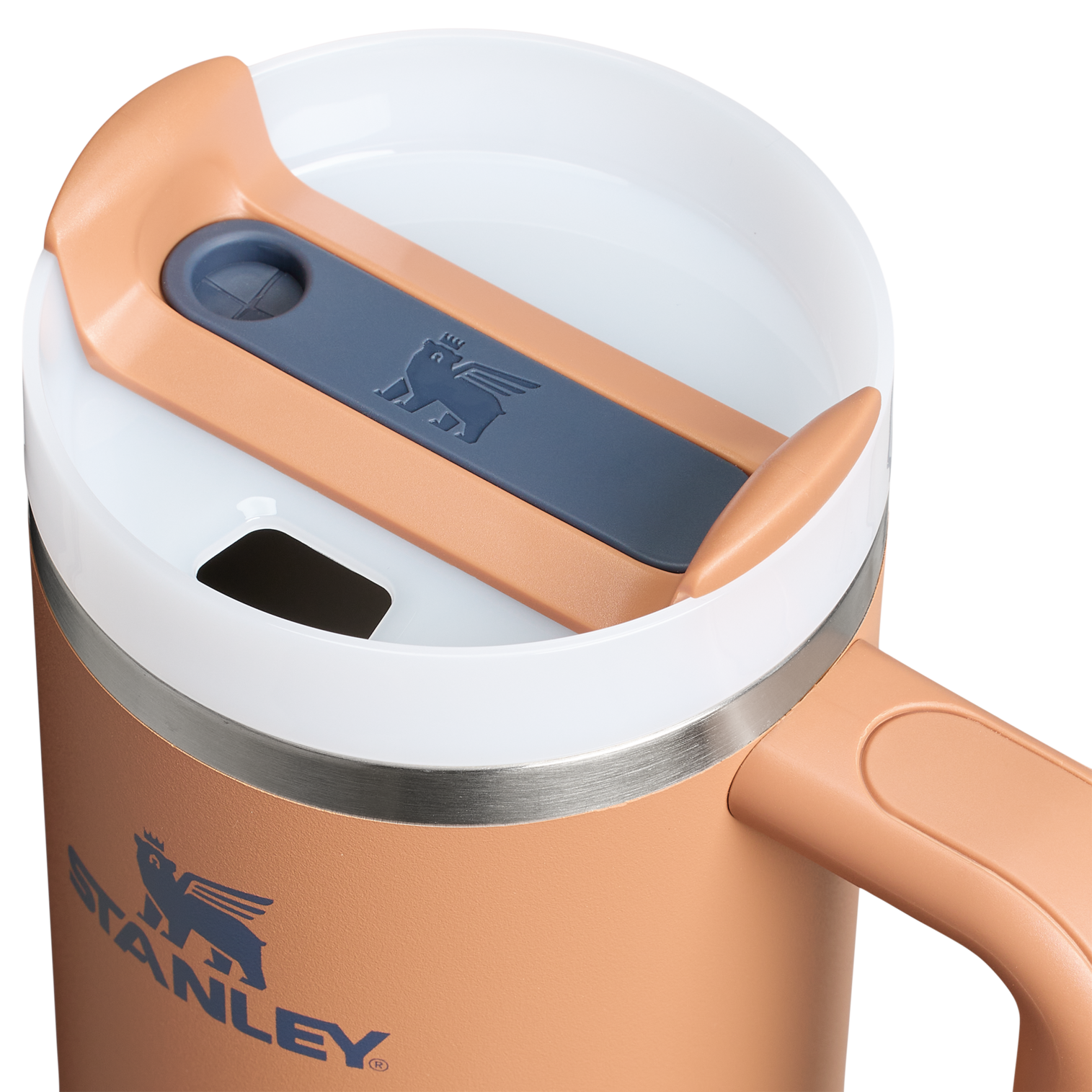 Large Capacity The Quencher H2.0 Flowstate Tumbler | Stanley Create D331C - FlowState 3-Position Lid Insulated Travel Mug Detail