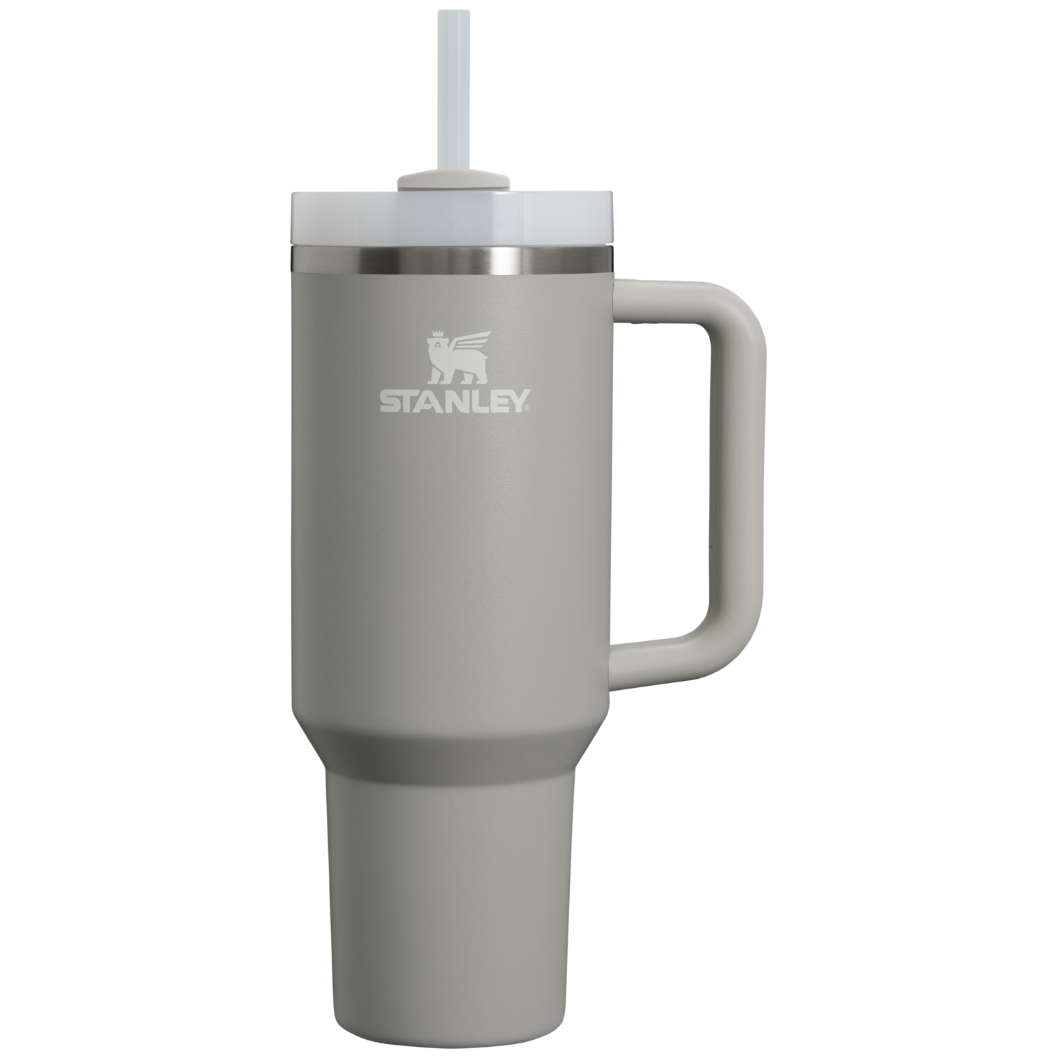 Insulated Travel The Quencher H2.0 Flowstate Tumbler D050X - Double-Wall Vacuum Insulated Travel Tumbler with Straw - Ash