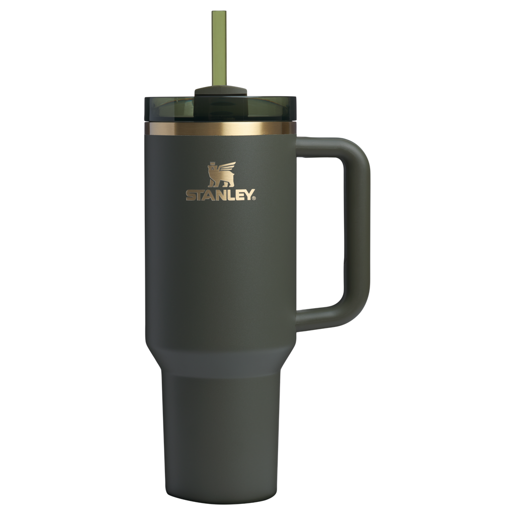 Insulated Travel The Quencher H2.0 Flowstate Tumbler  | Stanley Create D332L - Double-Wall Vacuum Insulated Travel Tumbler with Straw Detail