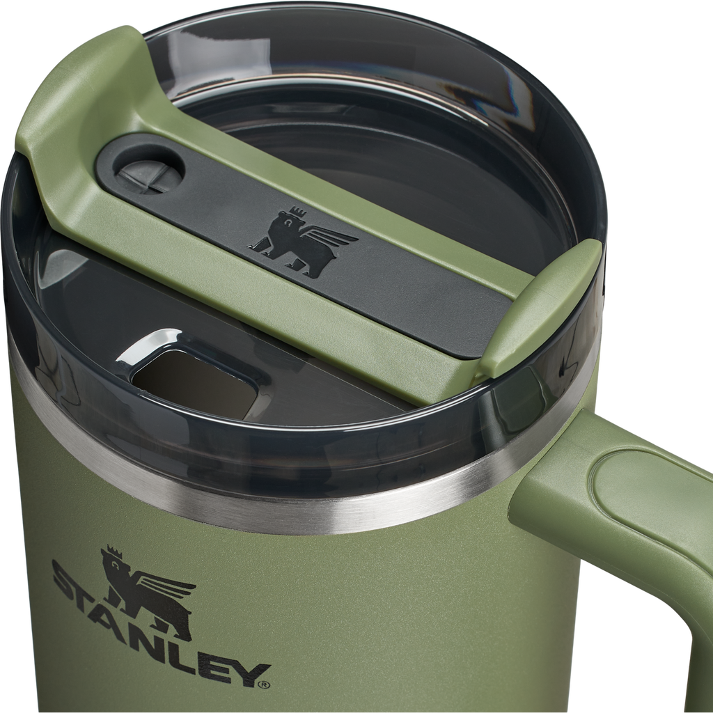 Insulated Travel The Quencher H2.0 Flowstate Tumbler  | Stanley Create D332L - Double-Wall Vacuum Insulated Travel Tumbler with Straw Detail