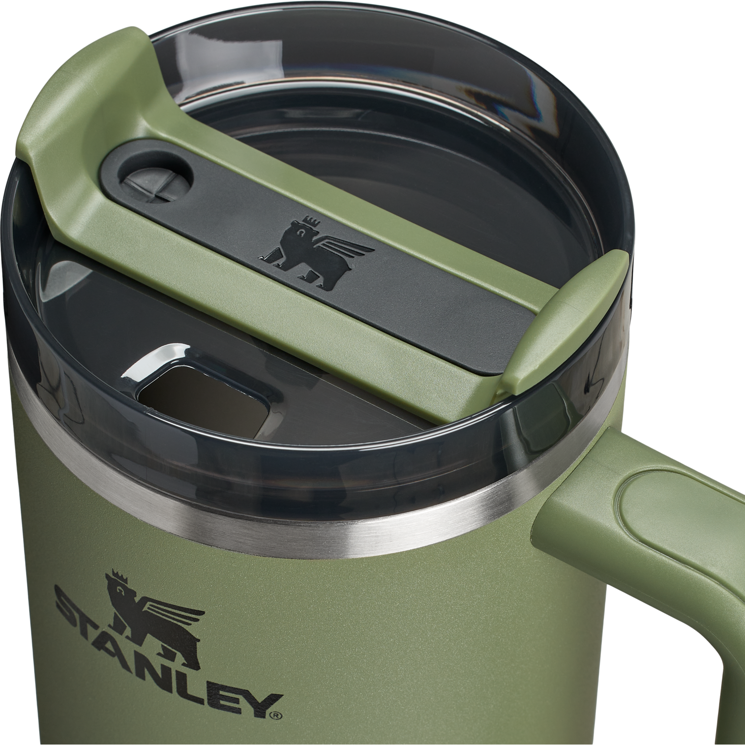 Insulated Travel The Quencher H2.0 Flowstate Tumbler  | Stanley Create D332L - Double-Wall Vacuum Insulated Travel Tumbler with Straw Detail