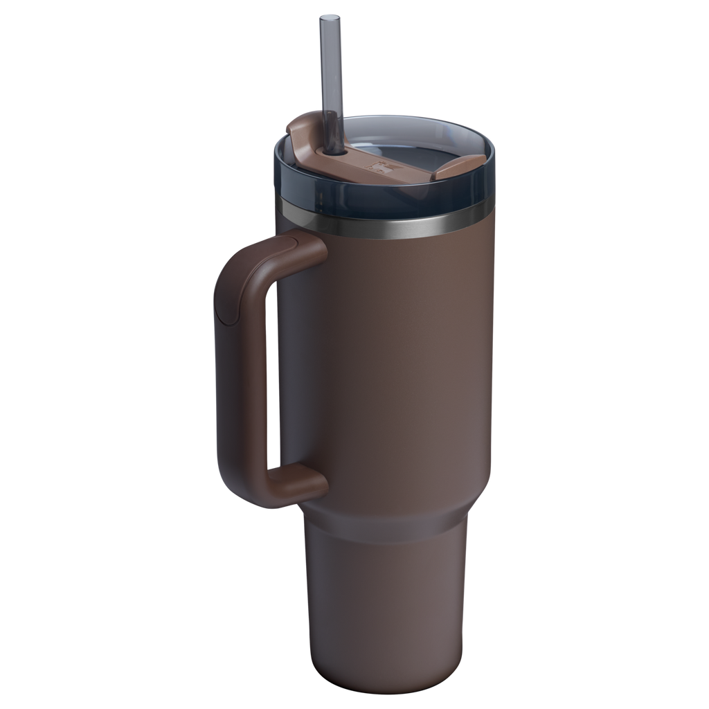 Insulated Travel The Quencher H2.0 Flowstate Tumbler  | Stanley Create D332L - Double-Wall Vacuum Insulated Travel Tumbler with Straw Detail