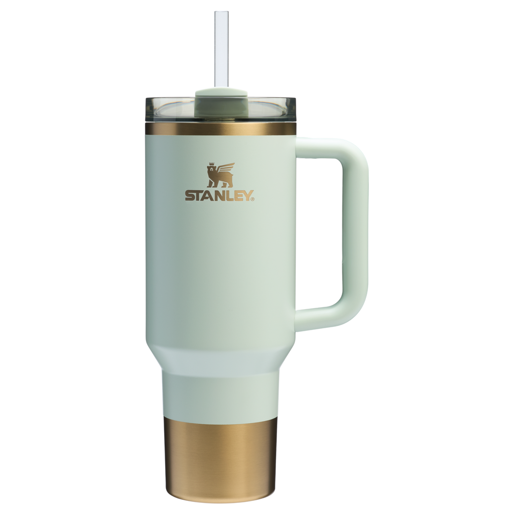Insulated Travel The Quencher H2.0 Flowstate Tumbler  | Stanley Create D332L - Double-Wall Vacuum Insulated Travel Tumbler with Straw Detail