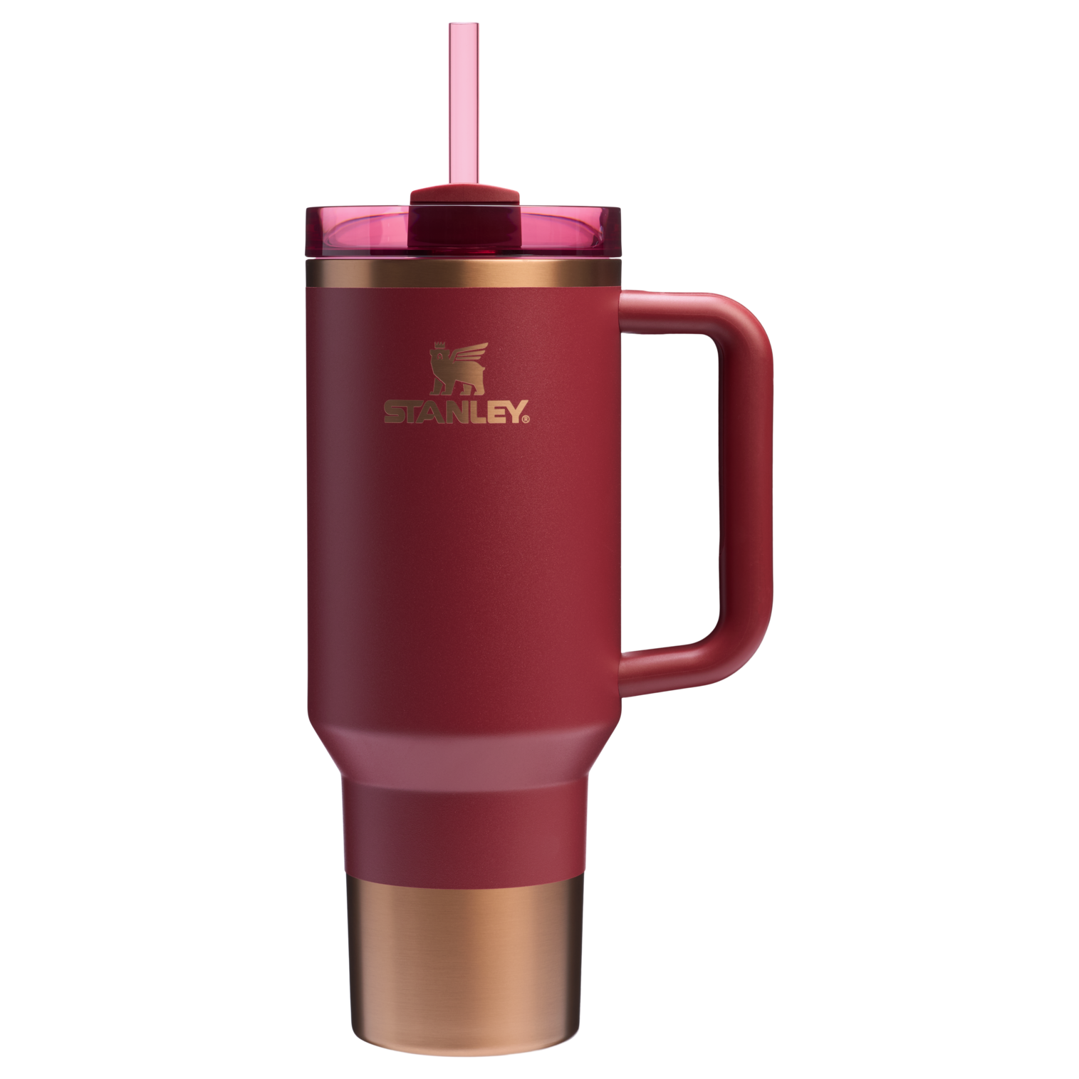 Insulated Travel The Quencher H2.0 Flowstate Tumbler  | Stanley Create D332L - Double-Wall Vacuum Insulated Travel Tumbler with Straw Detail