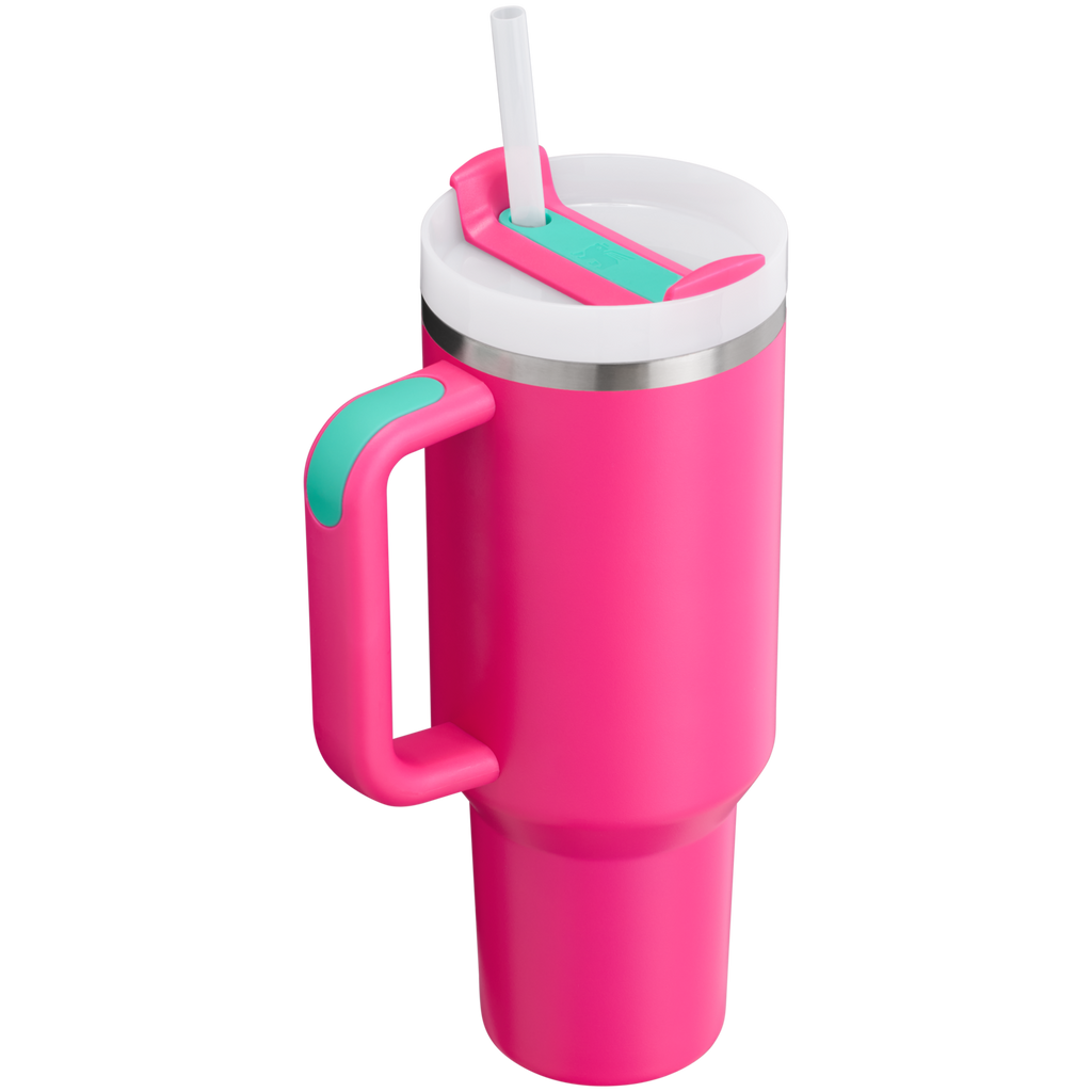 Insulated Travel The Quencher H2.0 Flowstate Tumbler  | Stanley Create D332L - Double-Wall Vacuum Insulated Travel Tumbler with Straw Detail