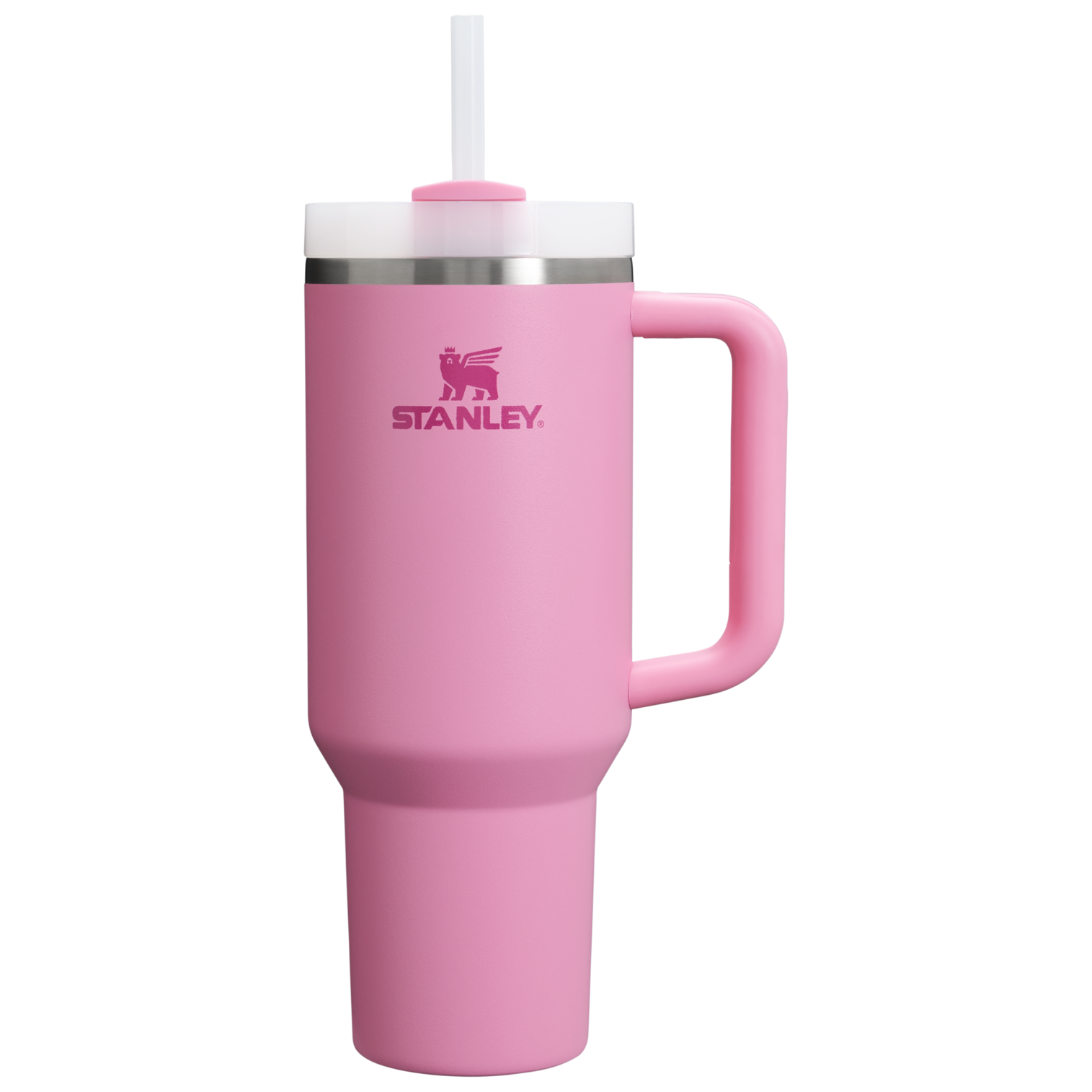 Insulated Travel The Quencher H2.0 Flowstate Tumbler  | Stanley Create D332L - Double-Wall Vacuum Insulated Travel Tumbler with Straw - Peony