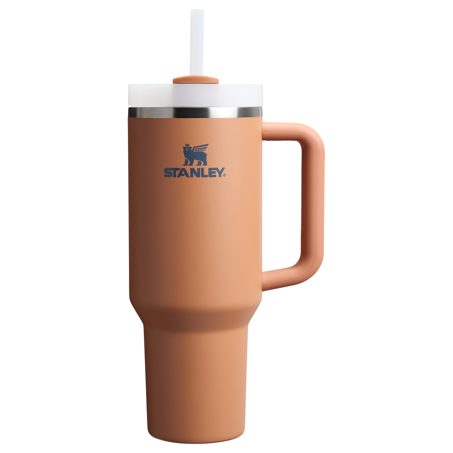 Insulated Travel The Quencher H2.0 Flowstate Tumbler  | Stanley Create D332L - Double-Wall Vacuum Insulated Travel Tumbler with Straw - Toast