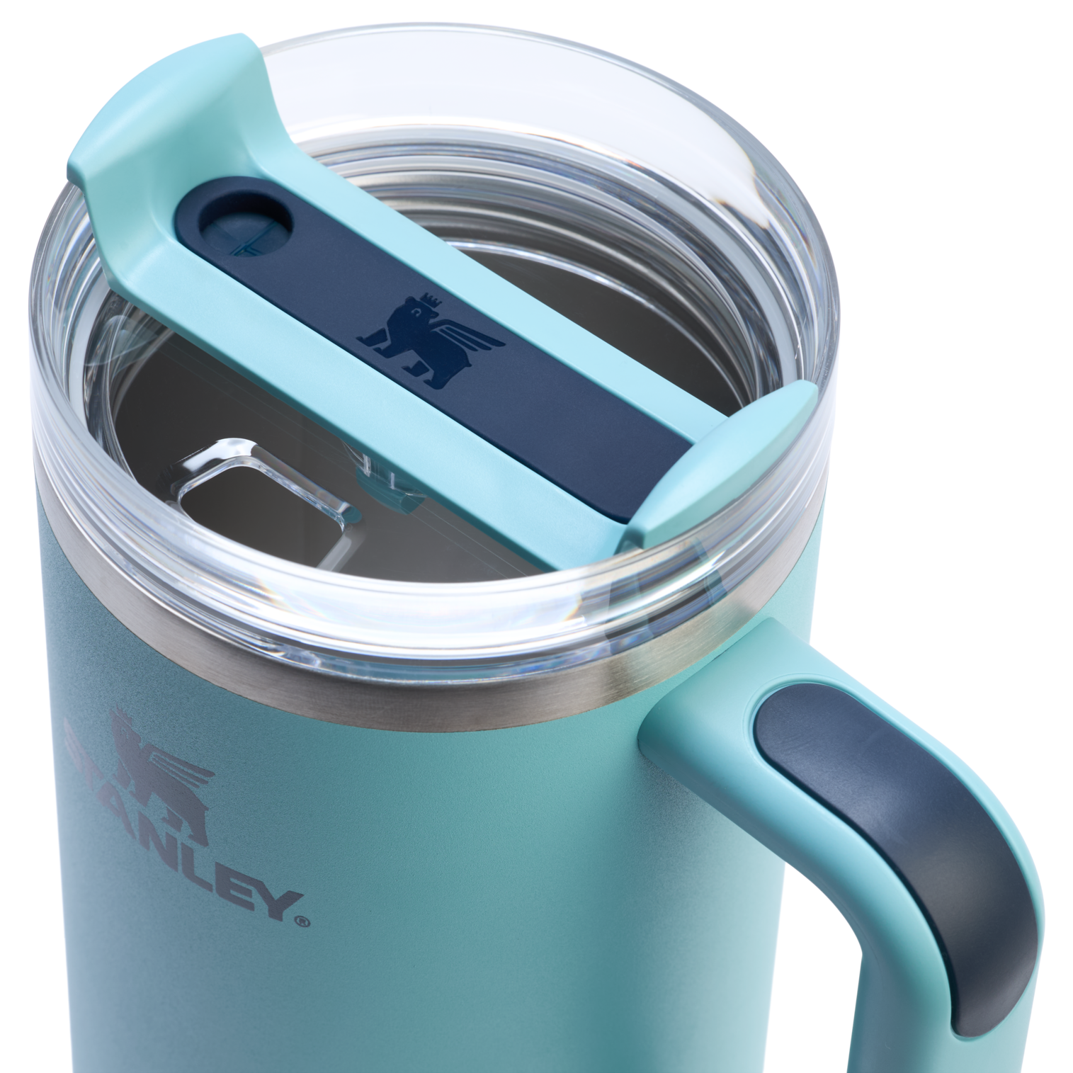 Insulated Travel The Quencher H2.0 Flowstate Tumbler  | Stanley Create D332L - Double-Wall Vacuum Insulated Travel Tumbler with Straw Detail