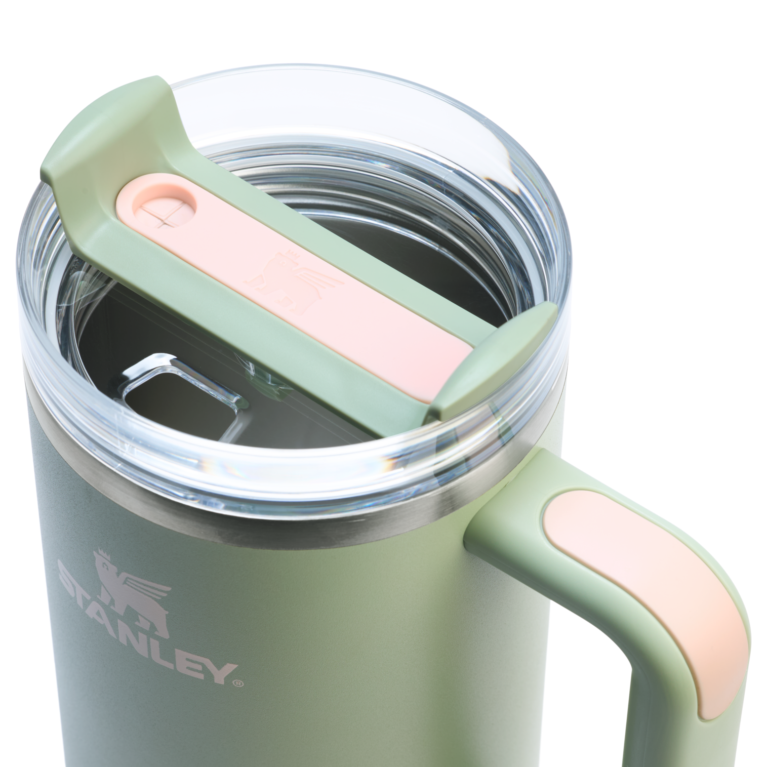 Insulated Travel The Quencher H2.0 Flowstate Tumbler  | Stanley Create D332L - Double-Wall Vacuum Insulated Travel Tumbler with Straw Detail