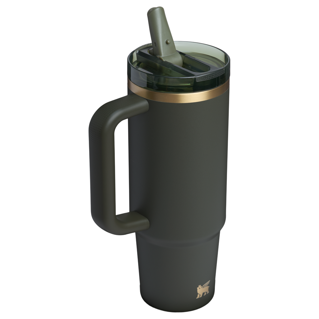 Car-Cup Friendly The Quencher H2.0 Flowstate Tumbler D051L - Double-Wall Vacuum Insulated Travel Tumbler with Straw Detail