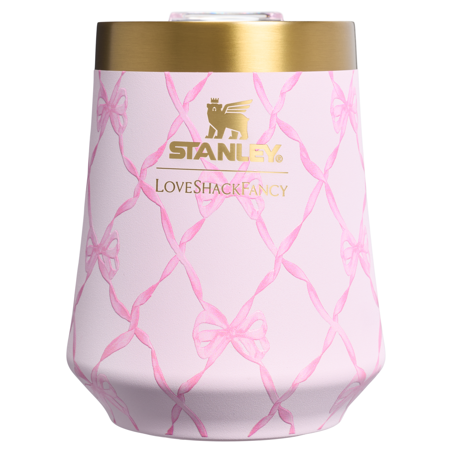 Flavor-Preserving Stanley 1913 x LoveShackFancy Holiday Reserve Wine Tumbler D204X - Shatterproof Flavor-Preserving Cocktail Tumbler with Lid Detail
