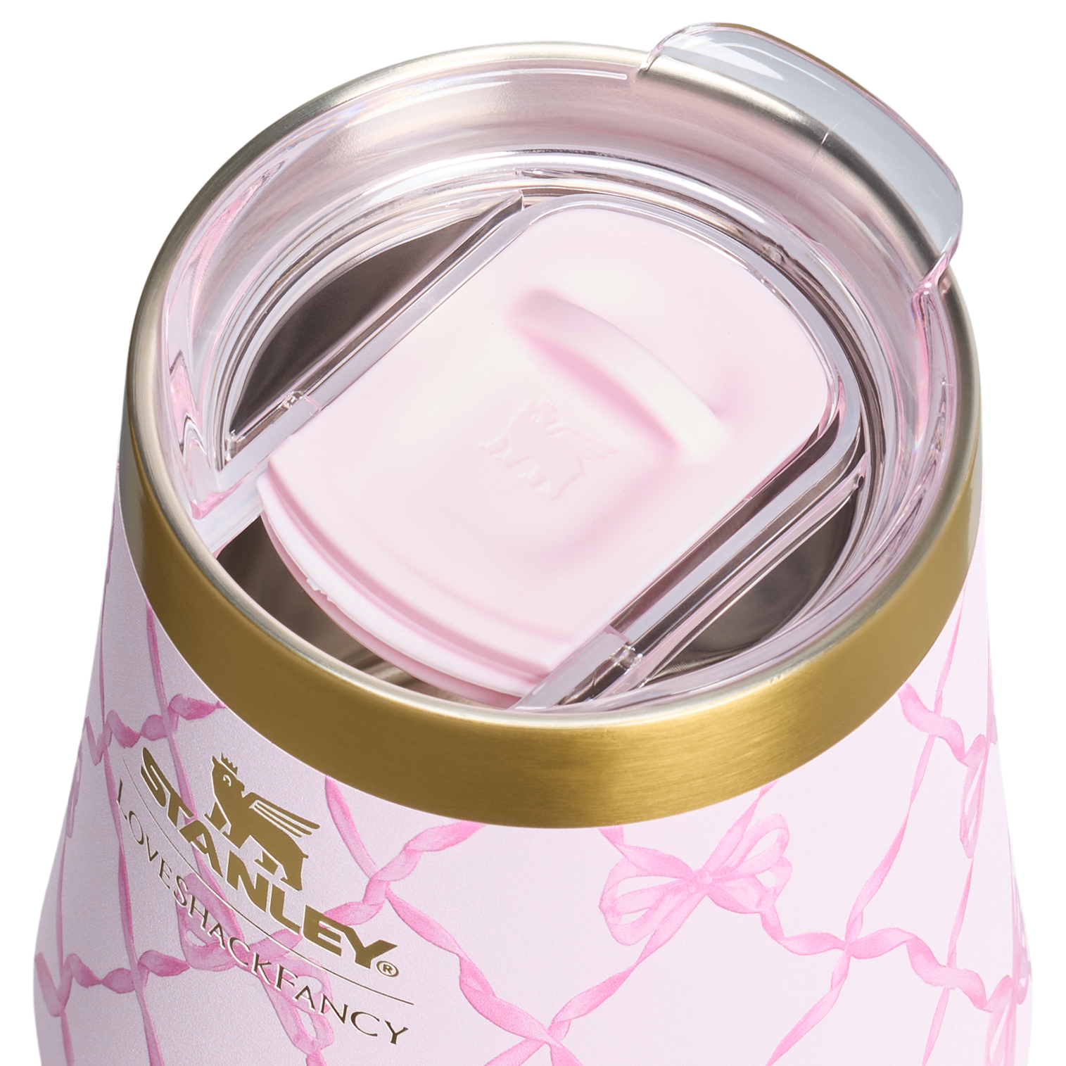 Premium Matte Stanley 1913 x LoveShackFancy Holiday Reserve Wine Tumbler D367F - Reserve Collection Stainless Steel Whiskey Cup Detail