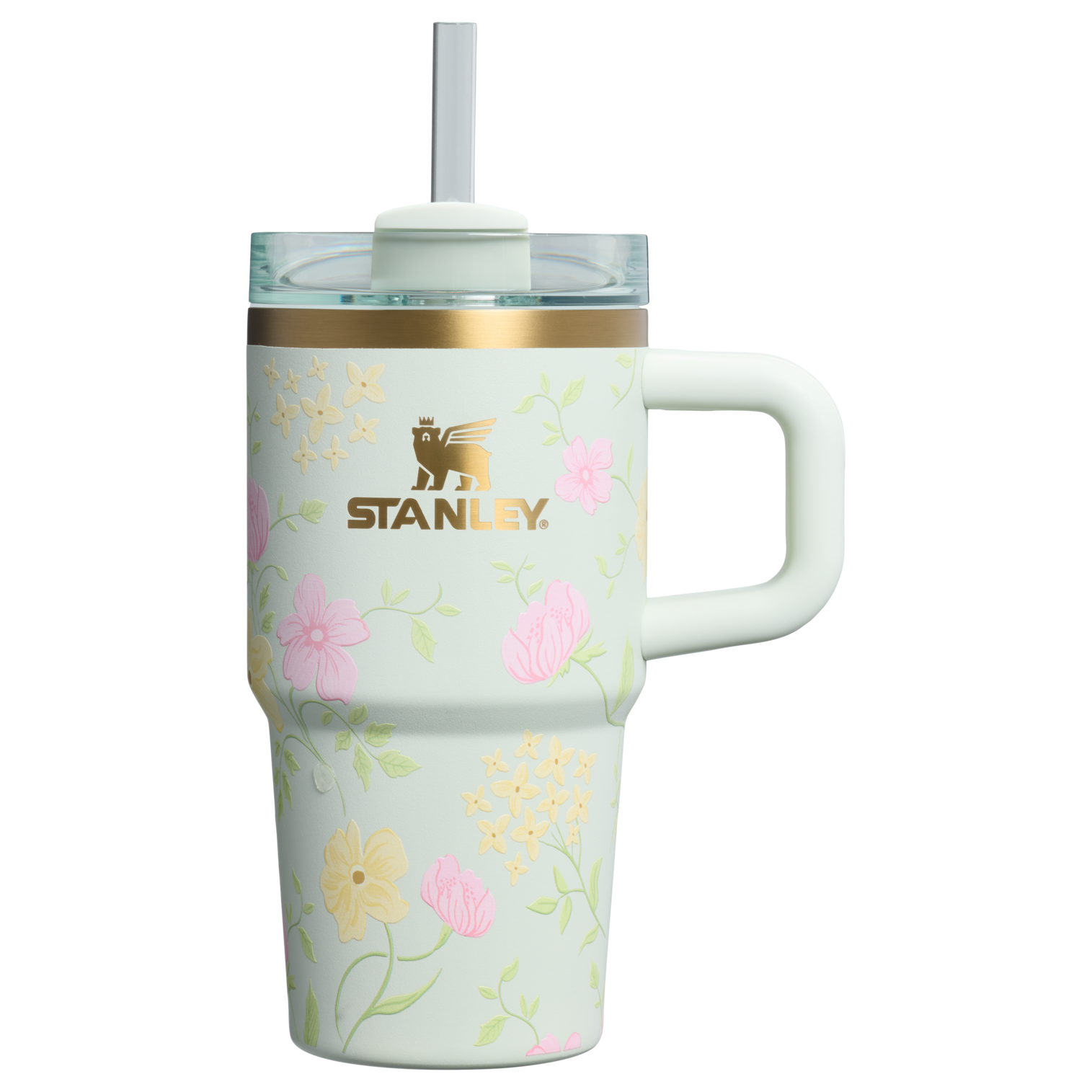 Large Capacity The Easter Quencher H2.0  Flowstate Tumbler D259S - Double-Wall Vacuum Insulated Travel Tumbler with Straw - Spring Blossoms