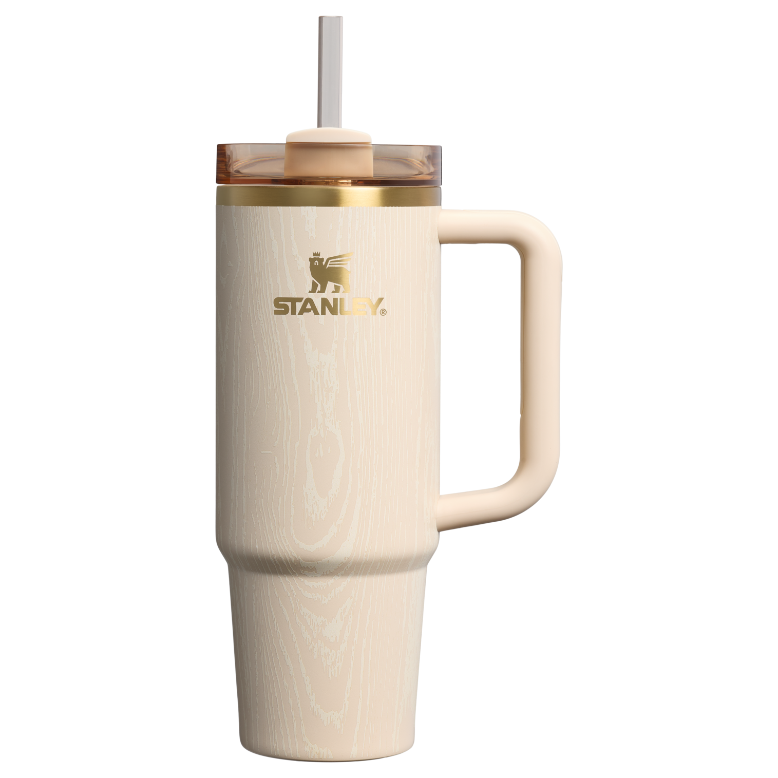 Car-Cup Friendly The Cheers & Cheer Quencher H2.0 Flowstate Tumbler D189S - Double-Wall Vacuum Insulated Travel Tumbler with Straw - Birch Woodgrain