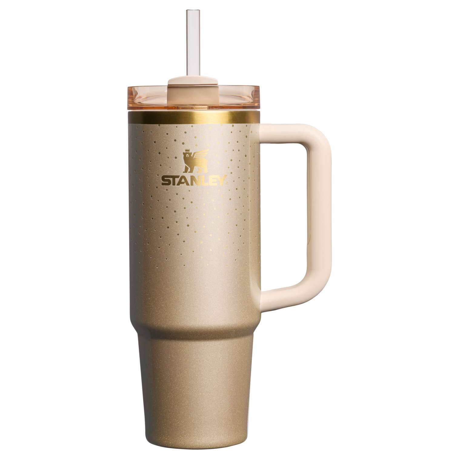 Car-Cup Friendly The Cheers & Cheer Quencher H2.0 Flowstate Tumbler D189S - Double-Wall Vacuum Insulated Travel Tumbler with Straw - Prosecco Shimmer