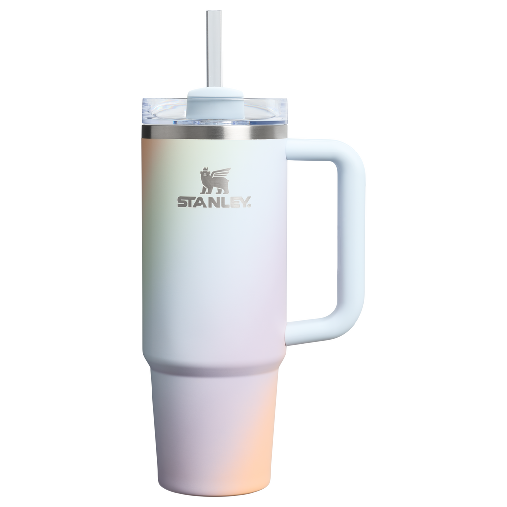 Car-Cup Friendly The Quencher H2.0 Flowstate Tumbler D051L - Double-Wall Vacuum Insulated Travel Tumbler with Straw - Sunrise Spiral