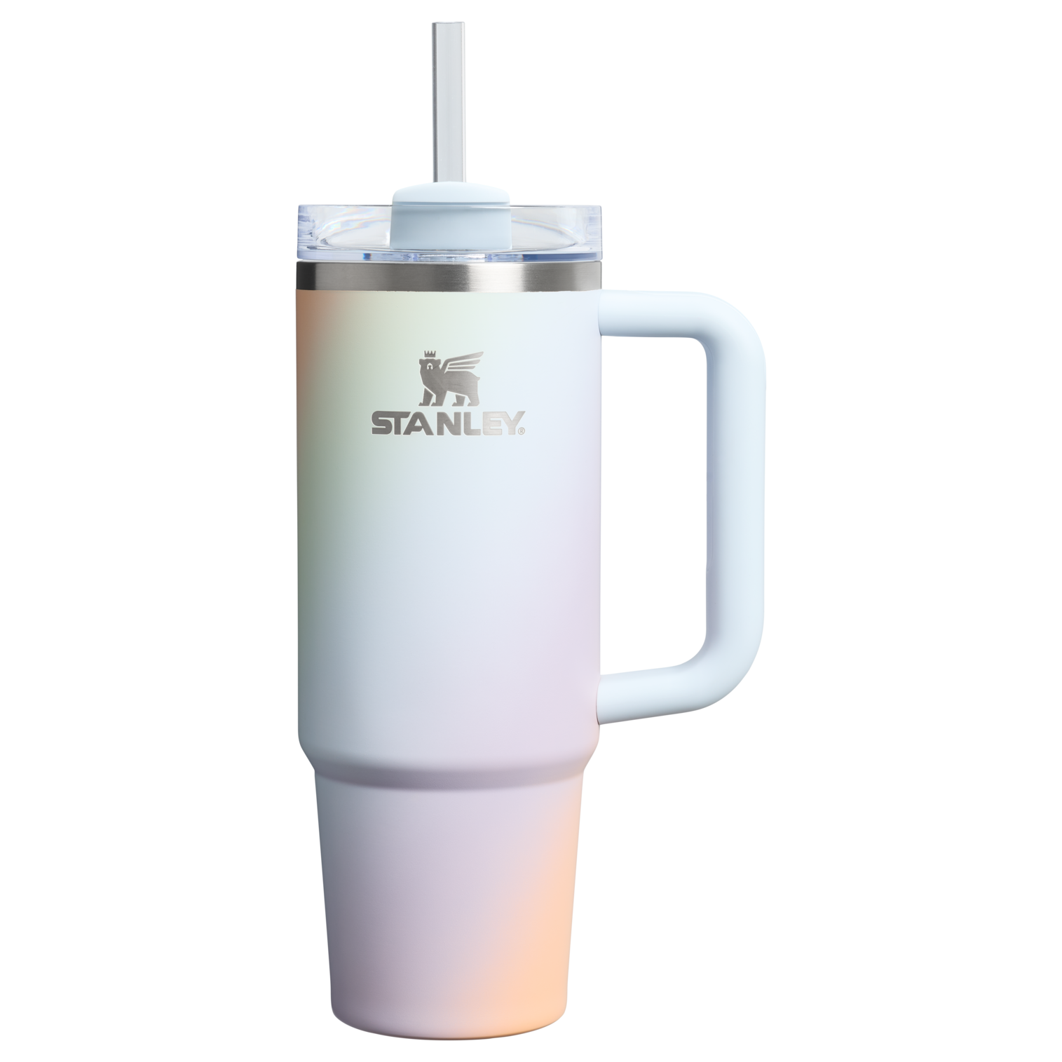 Car-Cup Friendly The Quencher H2.0 Flowstate Tumbler D051L - Double-Wall Vacuum Insulated Travel Tumbler with Straw - Sunrise Spiral