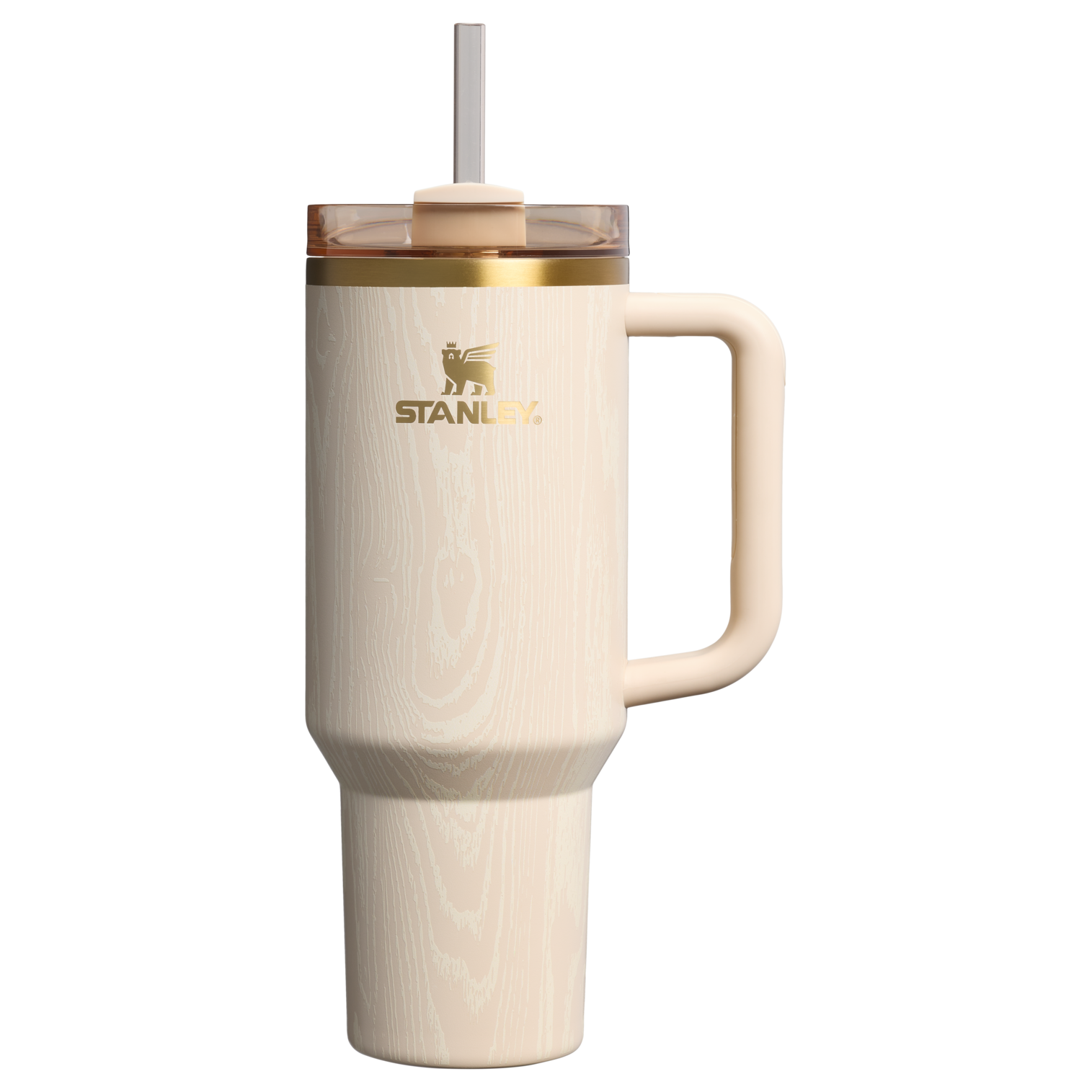 Splash-Resistant FlowState The Cheers & Cheer Quencher H2.0 Flowstate Tumbler D188Q - 40oz Large Capacity Car-Cup Friendly Quencher - Birch Woodgrain