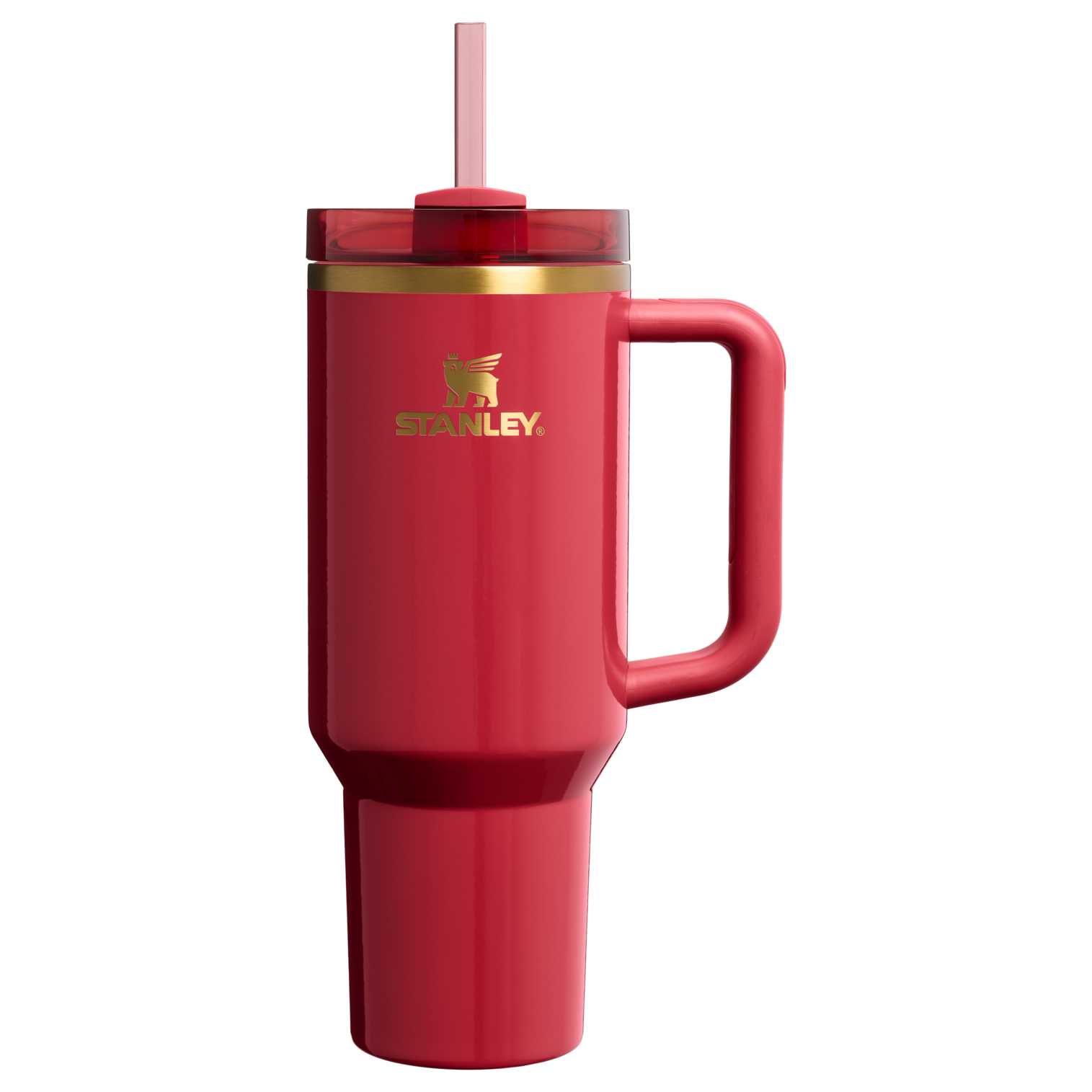 Splash-Resistant FlowState The Cheers & Cheer Quencher H2.0 Flowstate Tumbler D188Q - 40oz Large Capacity Car-Cup Friendly Quencher - Holly Berry Gloss