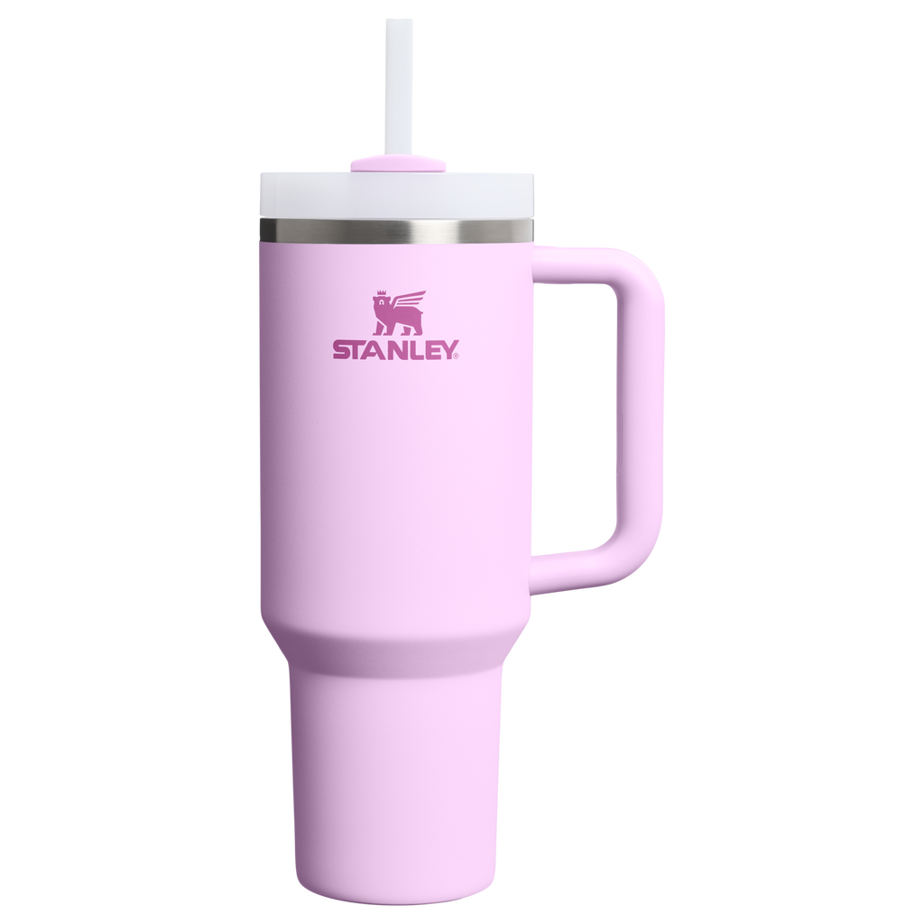 Insulated Travel The Quencher H2.0 Flowstate Tumbler  | Stanley Create D332L - Double-Wall Vacuum Insulated Travel Tumbler with Straw - Soft Orchid