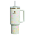 Double-Wall Vacuum The Easter Quencher H2.0 Flowstate Tumbler D256K - FlowState 3-Position Lid Insulated Travel Mug - Spring Blossoms