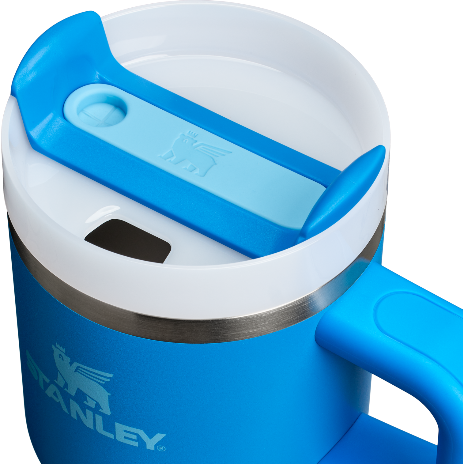 Car-Cup Friendly The Quencher H2.O Flowstate Tumbler with Handle | Stanley Create D309N - 40oz Large Capacity Car-Cup Friendly Quencher Detail