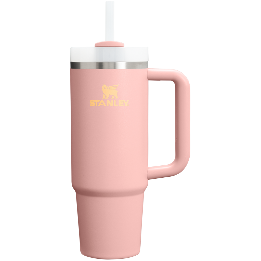 Car-Cup Friendly The Quencher H2.0 Flowstate Tumbler D051L - Double-Wall Vacuum Insulated Travel Tumbler with Straw - Peach Rose