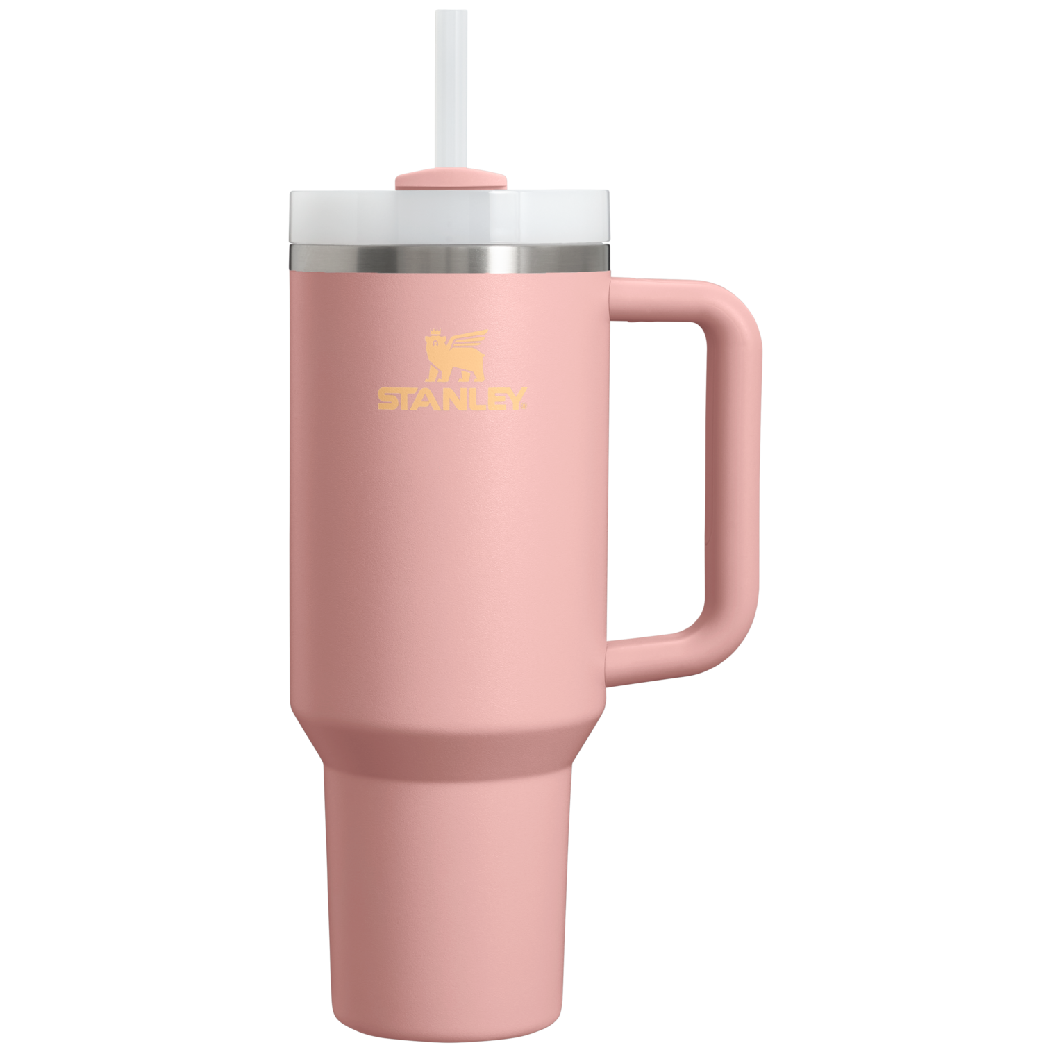 Insulated Travel The Quencher H2.0 Flowstate Tumbler D050X - Double-Wall Vacuum Insulated Travel Tumbler with Straw - Peach Rose