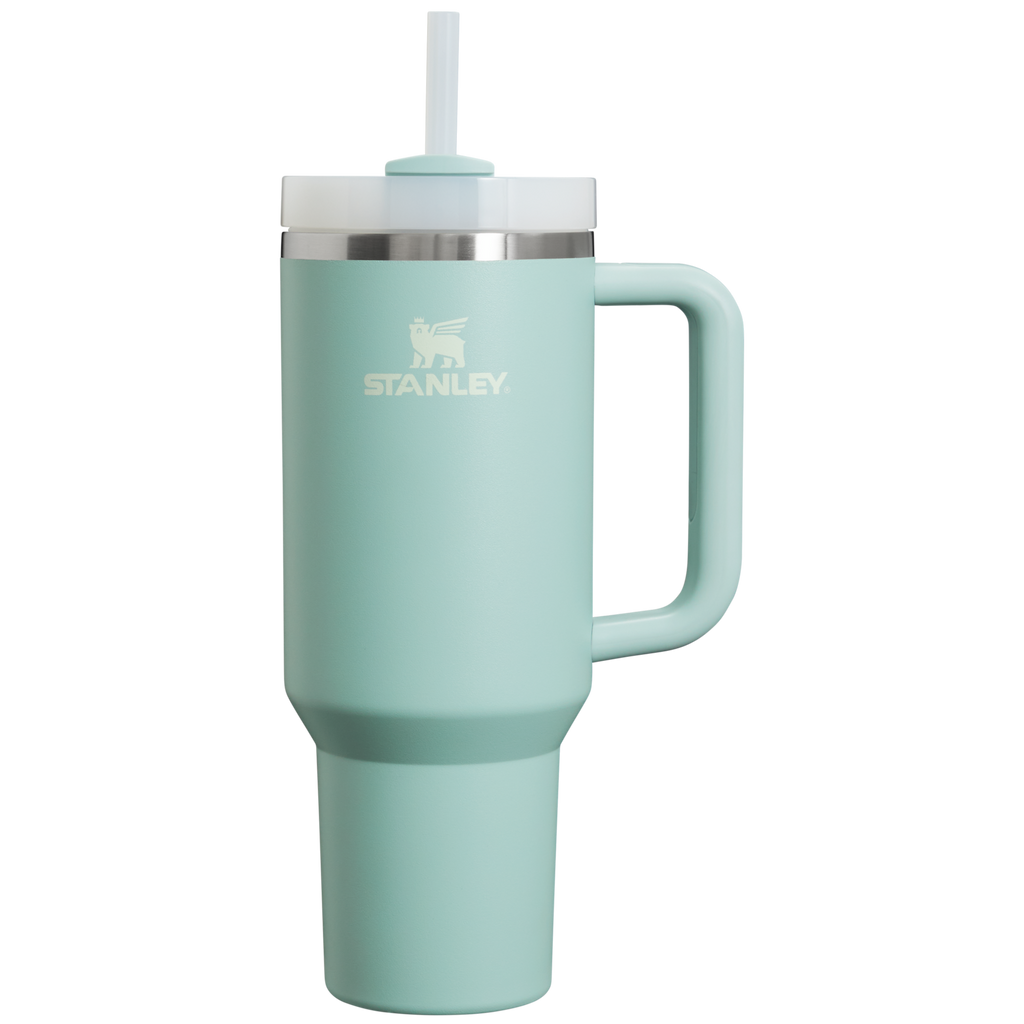 Insulated Travel The Quencher H2.0 Flowstate Tumbler  | Stanley Create D332L - Double-Wall Vacuum Insulated Travel Tumbler with Straw Detail