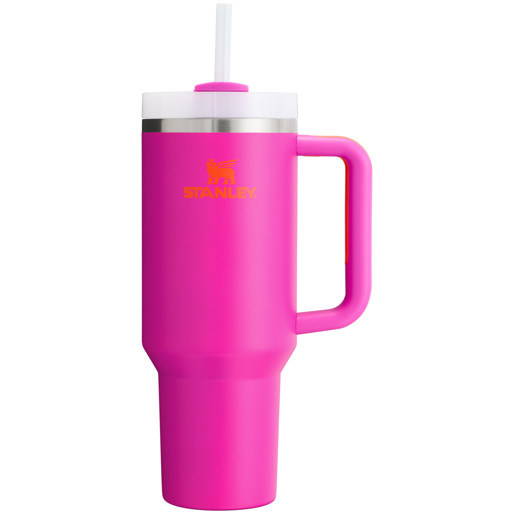 Insulated Travel The Quencher H2.0 Flowstate Tumbler  | Stanley Create D332L - Double-Wall Vacuum Insulated Travel Tumbler with Straw Detail