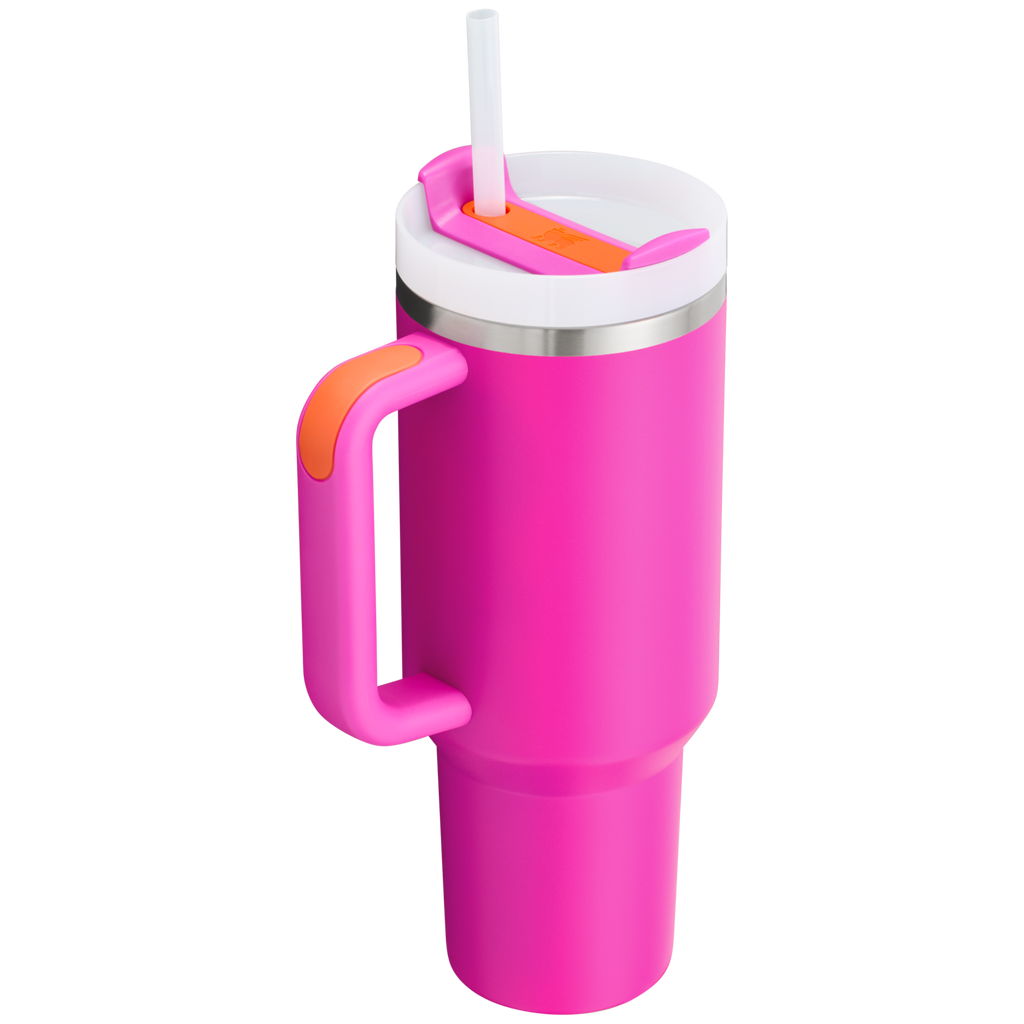Insulated Travel The Quencher H2.0 Flowstate Tumbler  | Stanley Create D332L - Double-Wall Vacuum Insulated Travel Tumbler with Straw Detail