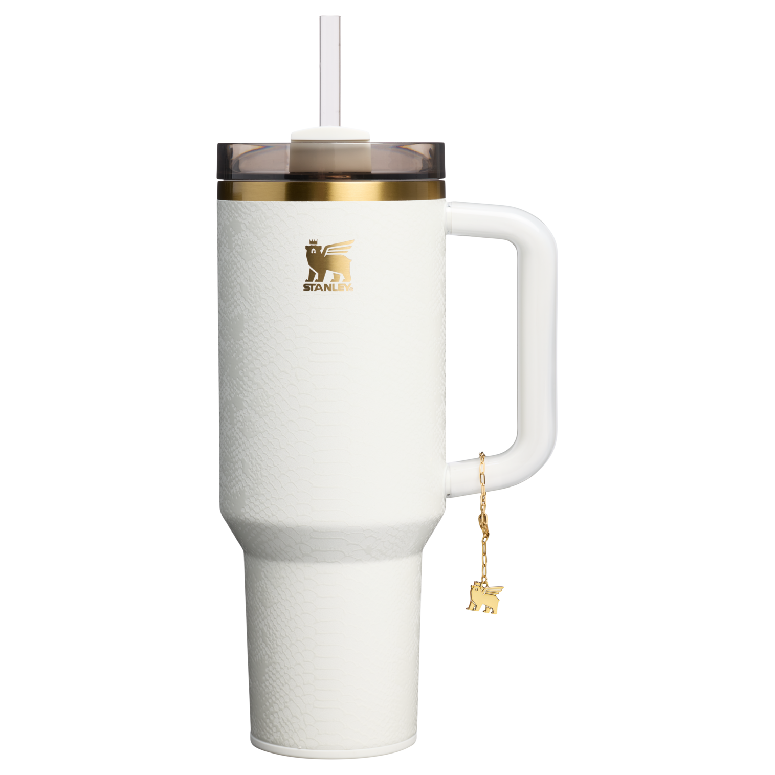Double-Wall Vacuum The Quencher Luxe H2.0 Flowstate Tumbler D170A - 40oz Large Capacity Car-Cup Friendly Quencher - Pale Stone Snakeskin