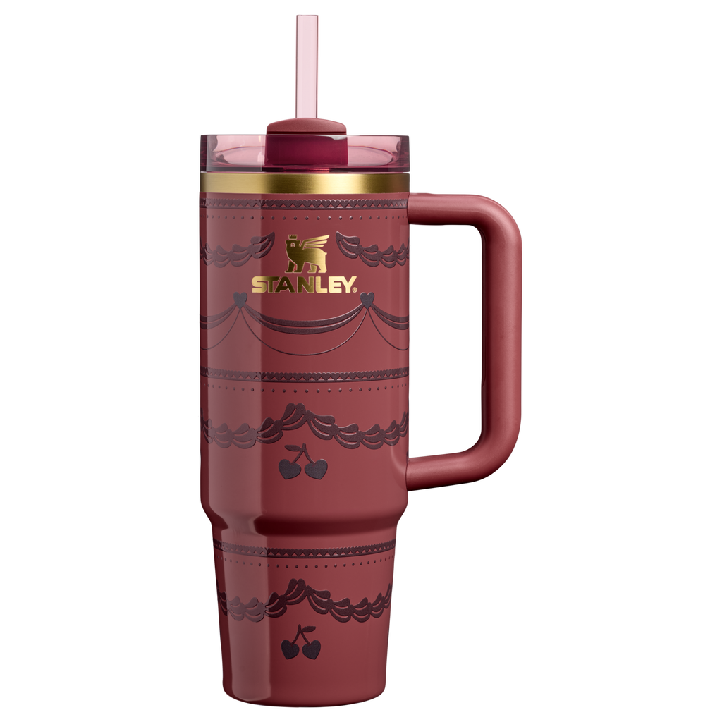 Large Capacity The Valentine’s Day Quencher H2.0 Flowstate Tumbler D232U - FlowState 3-Position Lid Insulated Travel Mug - Red Velvet Cake