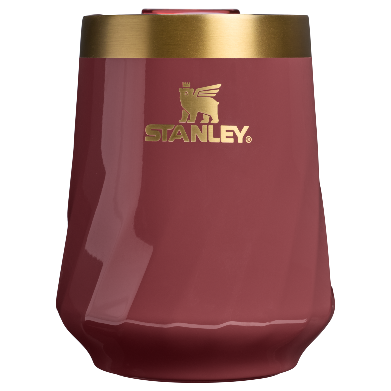 Vacuum Insulated Wine The Valentine’s Day Textured Reserve Wine Tumbler D233K - Reserve Collection Stainless Steel Whiskey Cup - Red Velvet Gloss