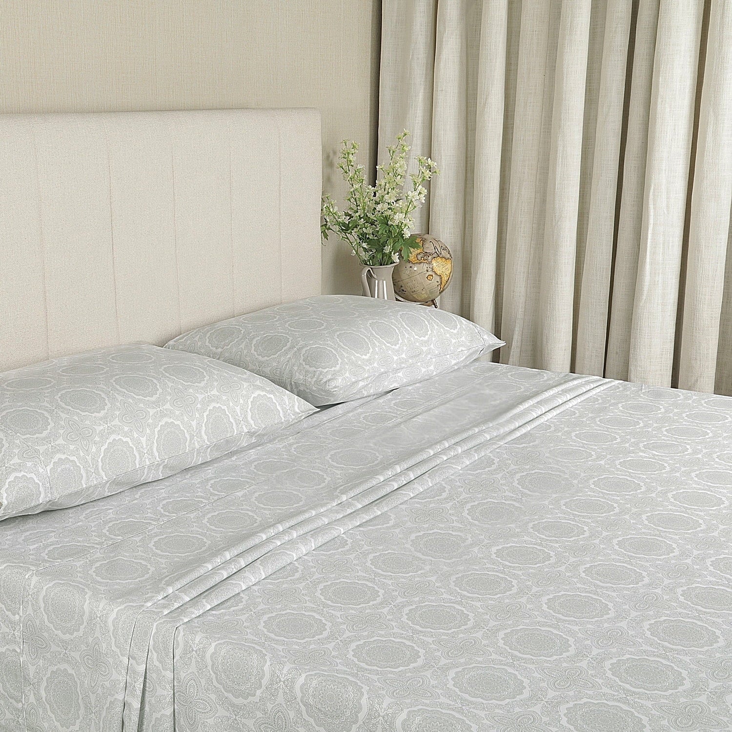 Ultra-Soft 100% Cotton Queen Sheets Set, 4 Piece Bed Sheets Set with HeiQ Fresh, Percale Weave, Hotel Luxury, Ultra Soft Sheets ... - Cooling Hotel Quality Bedding Sheets and Pillowcases - Default Title