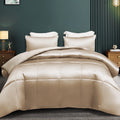 Hypoallergenic Cloud 3-Piece Reversible Silky Soft King Size Comforter Bedding Set, Luxurious Satin Comforters with 2 Satin Pillowcases, L... - Cloud-Like Soft Lightweight Bed Comforter - Default Title