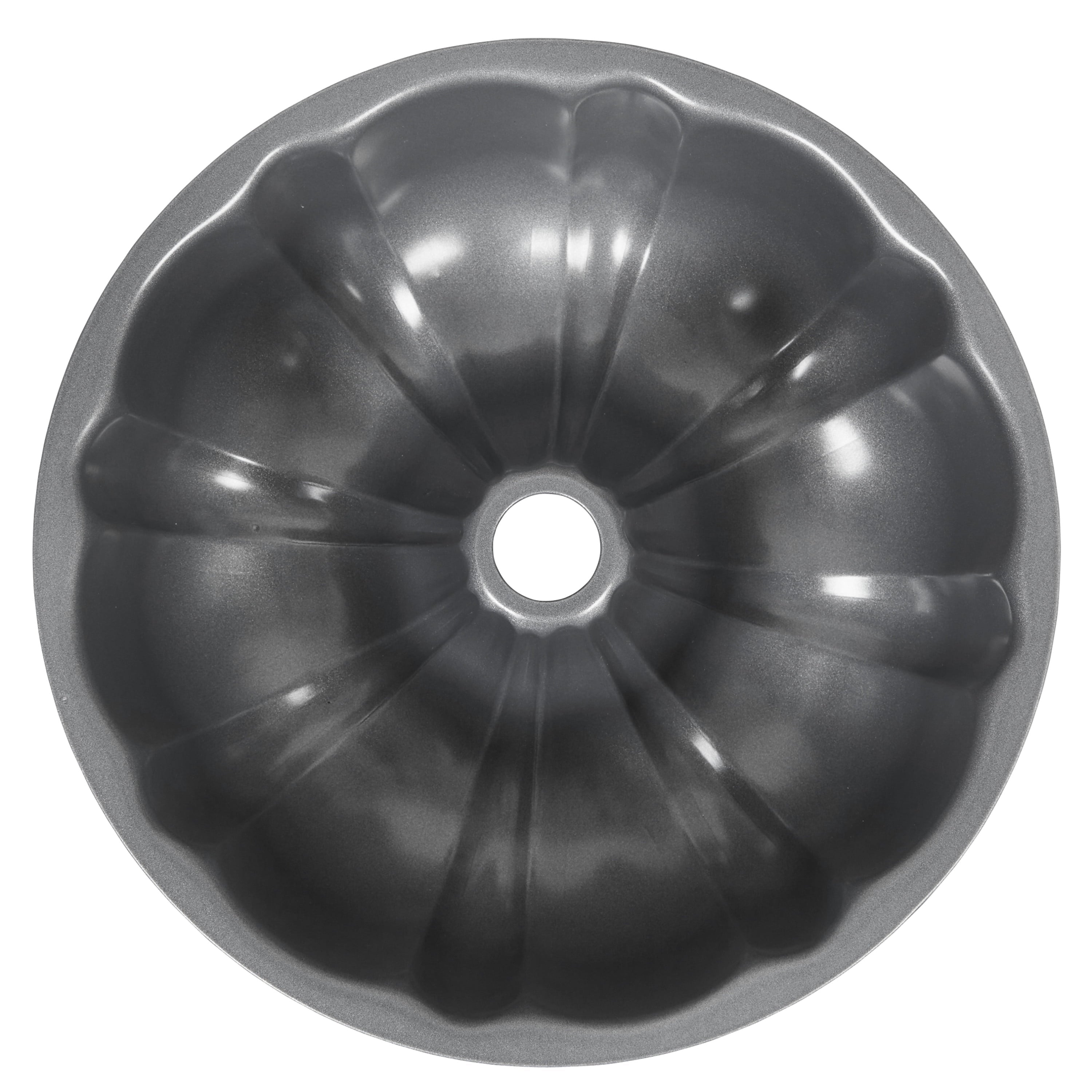 Ergonomic Manual Everyday Non-Stick Bundt Cake Pan 9.51" Fluted Tube Baking Pan, Packaging May Vary - Multi-Functional Manual Food Chopper & Slicer - Default Title