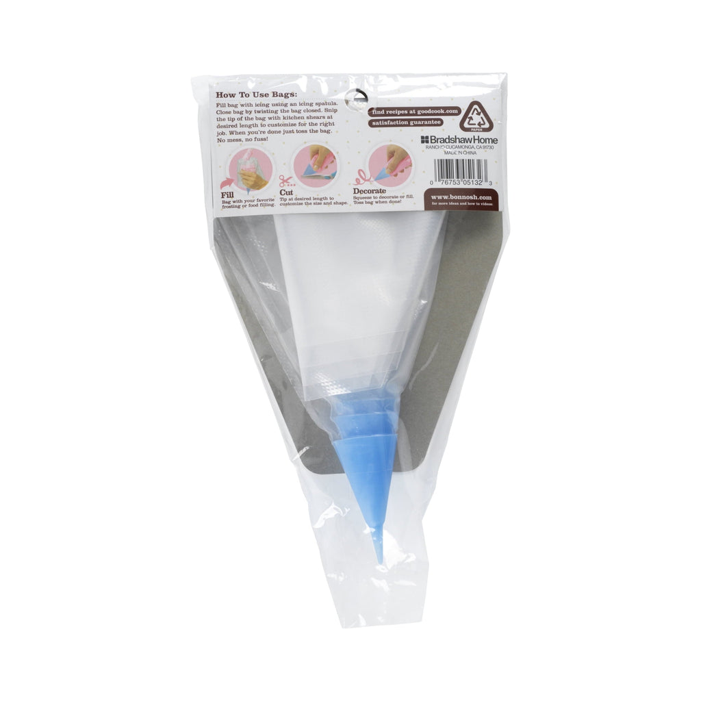 Time-Saving Bags with Cut-to-Size Oodle Round Tips, 4-Count - Premium Stainless Steel Garlic Presser & Peeler Detail