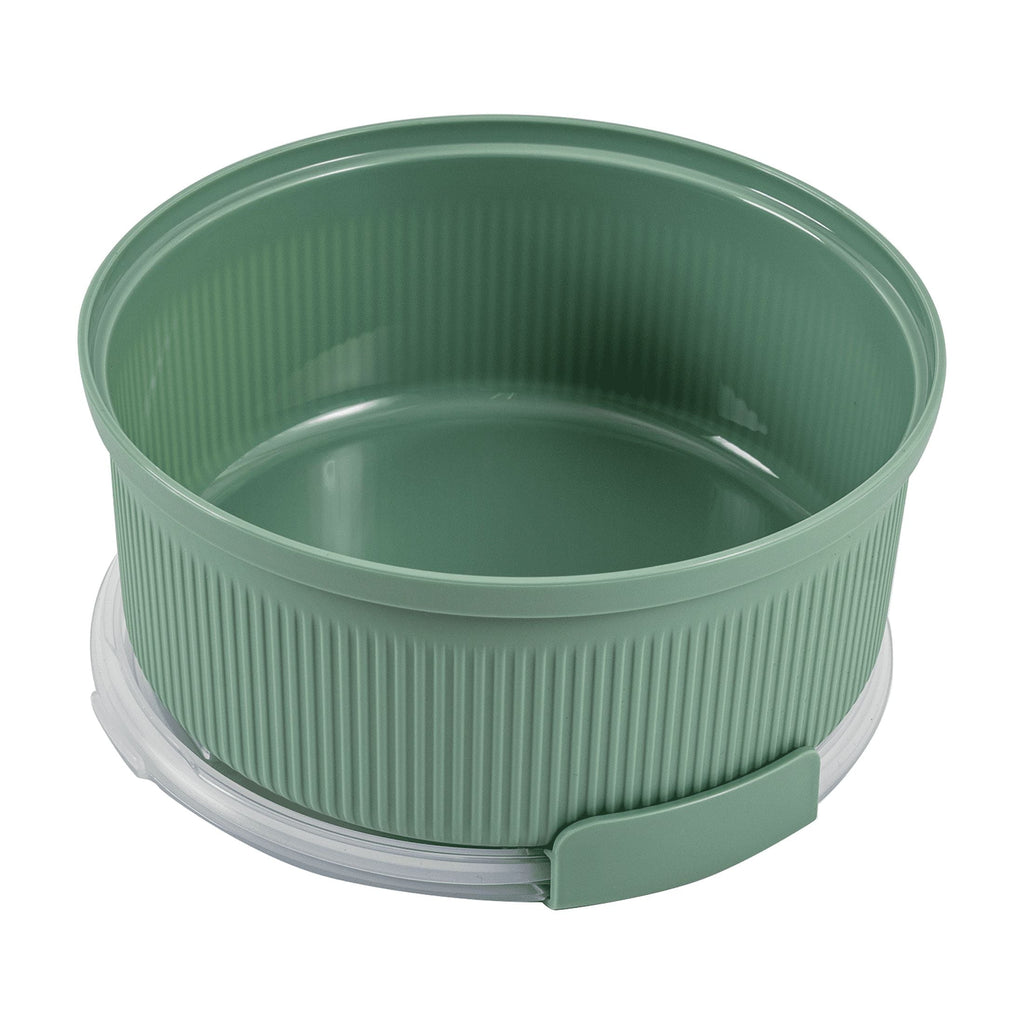 Deliciously Squishy (2 pack) Food Storage Bento Container, Round, Green, 47oz Capacity, A Practical Choice for School Lunches a... - Playful Star & Heart Shaped Geometric NeeDoh Detail