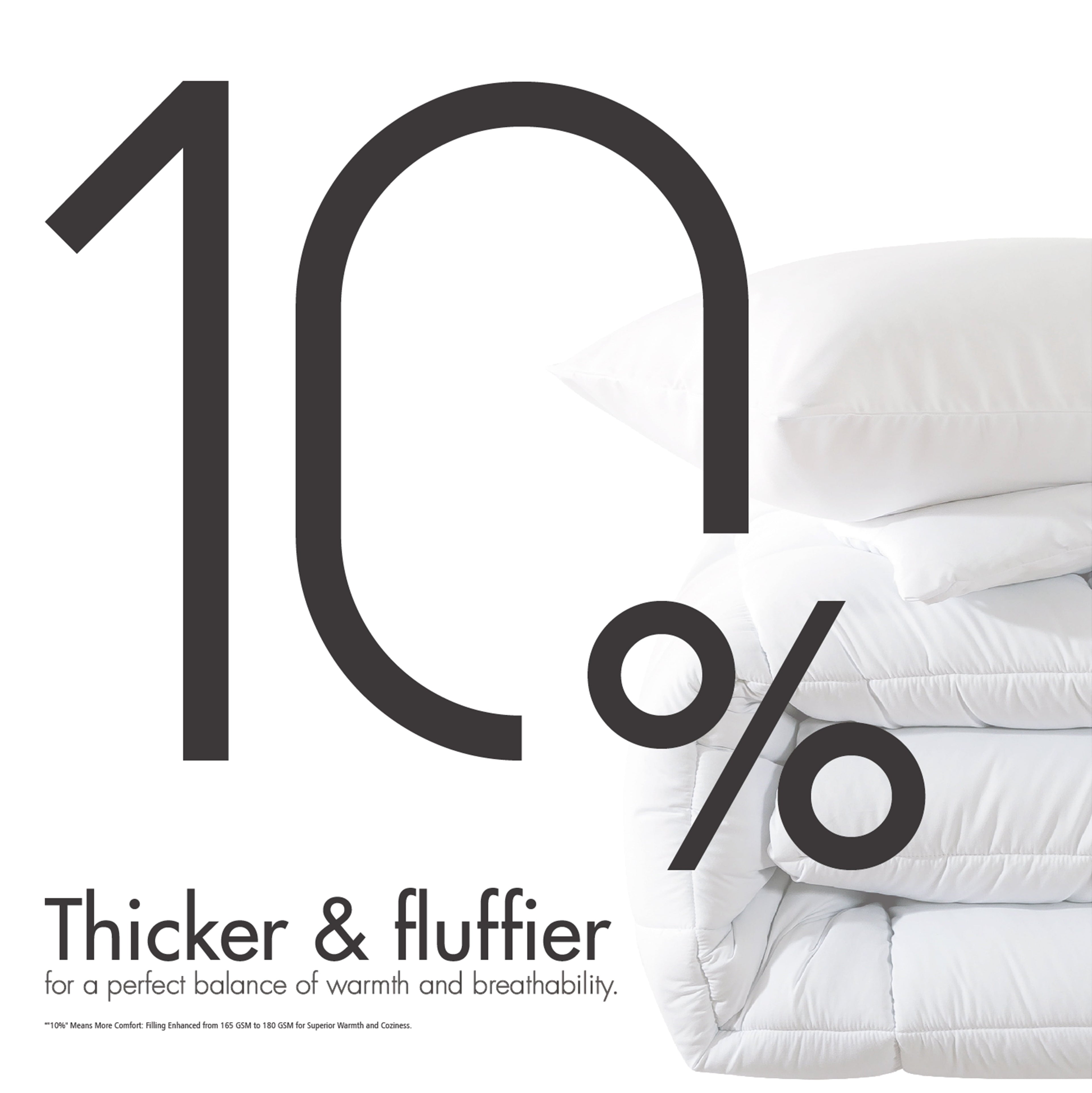 Hypoallergenic Cloud Queen Size 3-Piece All-Season Down Alternative Comforter Set Deep Black (Comforter and Pillowcase Bedding Set / bed i... - Luxurious Quilted Duvet Cover Set Detail