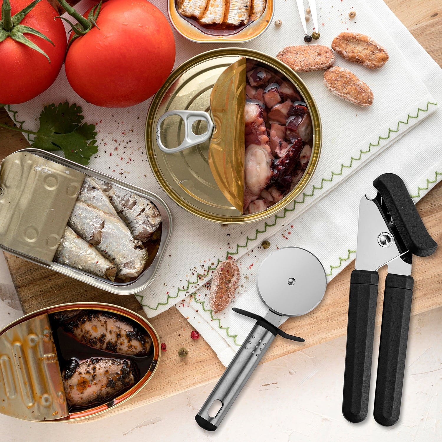 Non-Stick Safe 23 Piece Kitchen Utensils Set - Nylon and Stainless Steel Cooking Utensils Set - Black Utensil K... - Ergonomic Kitchen Tongs and Cooking Spoon Utensil Detail