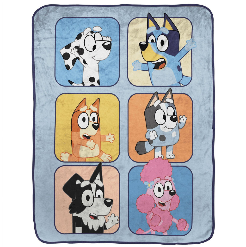 Reversible Sherpa BBC & Friends 40x50 Throw Blanket - Super Soft Reversible Sherpa Flannel Blanket Detail