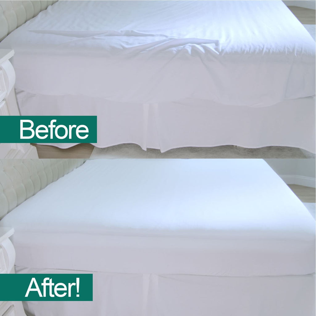 Wrinkle-Resistant Fitted Bed Sheet With Built-In Compression Cord Locks On Mattresses & Won’t Slip - Cooling Hotel Quality Bedding Sheets and Pillowcases Detail