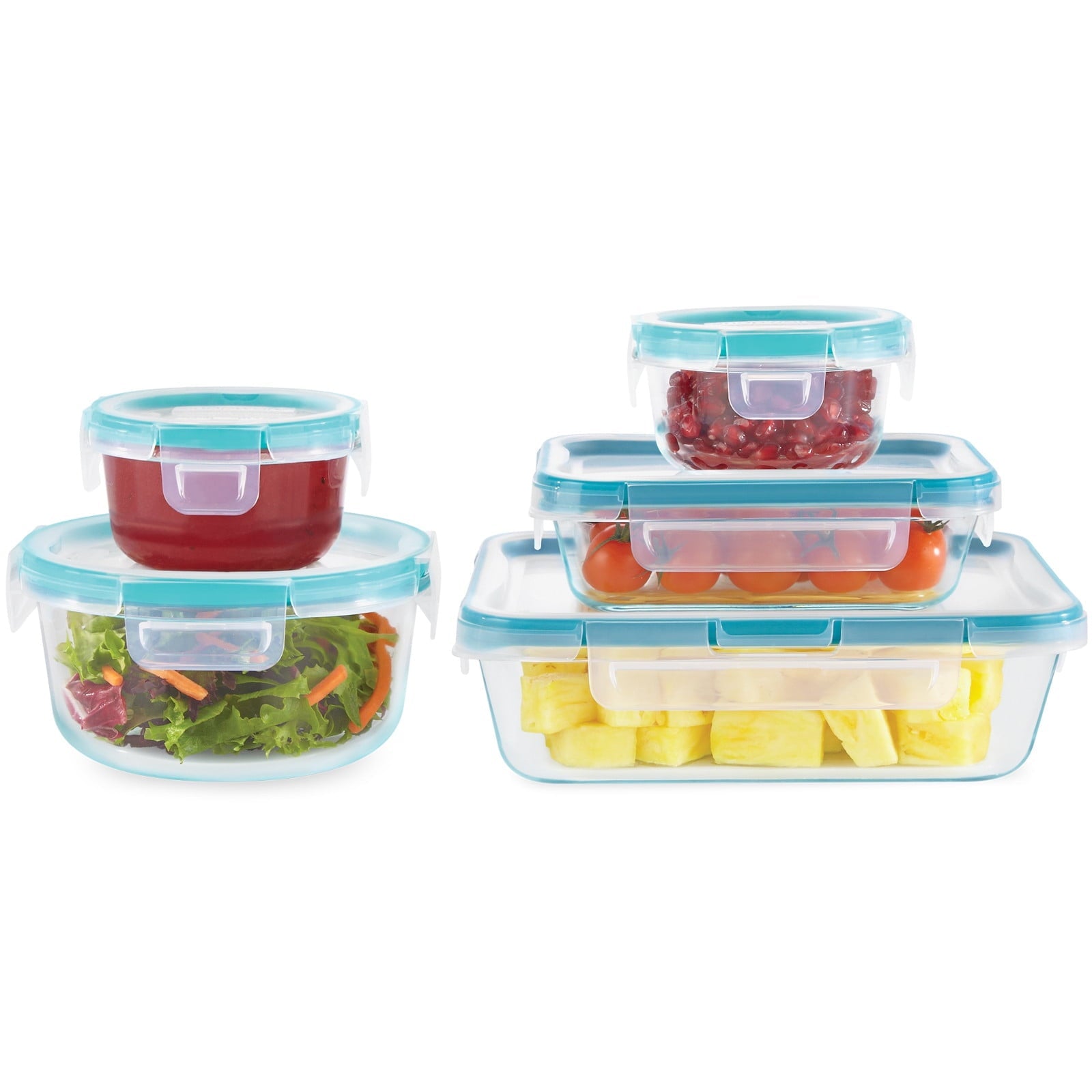Sweet Treat Shaped Glass Storage Set, 10 Piece - Fun Food Fidget Cookie Squishable Toy Detail