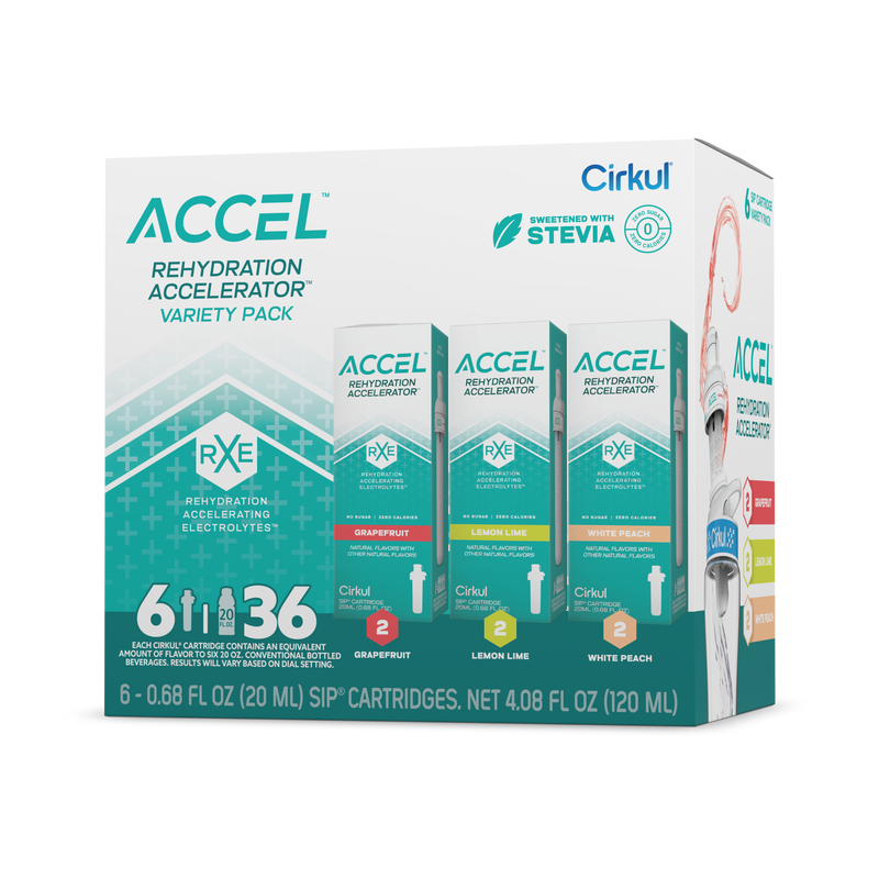 Vitamin-Infused Accel 6-Pack Variety Pack IZ9I - Zero-Calorie Multi-Flavor Sip Pods for Water Bottle - Default Title