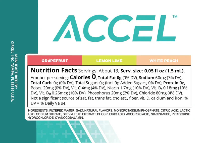 Vitamin-Infused Accel 6-Pack Variety Pack IZ9I - Zero-Calorie Multi-Flavor Sip Pods for Water Bottle Detail